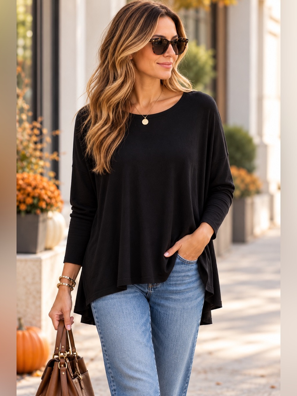 Zara Women’s Black Long Sleeve Lightweight Knit Top size Small